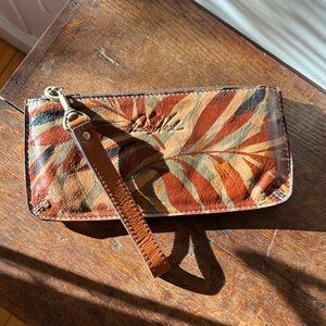 Patricia Nash Multicolor Leather Wristlet